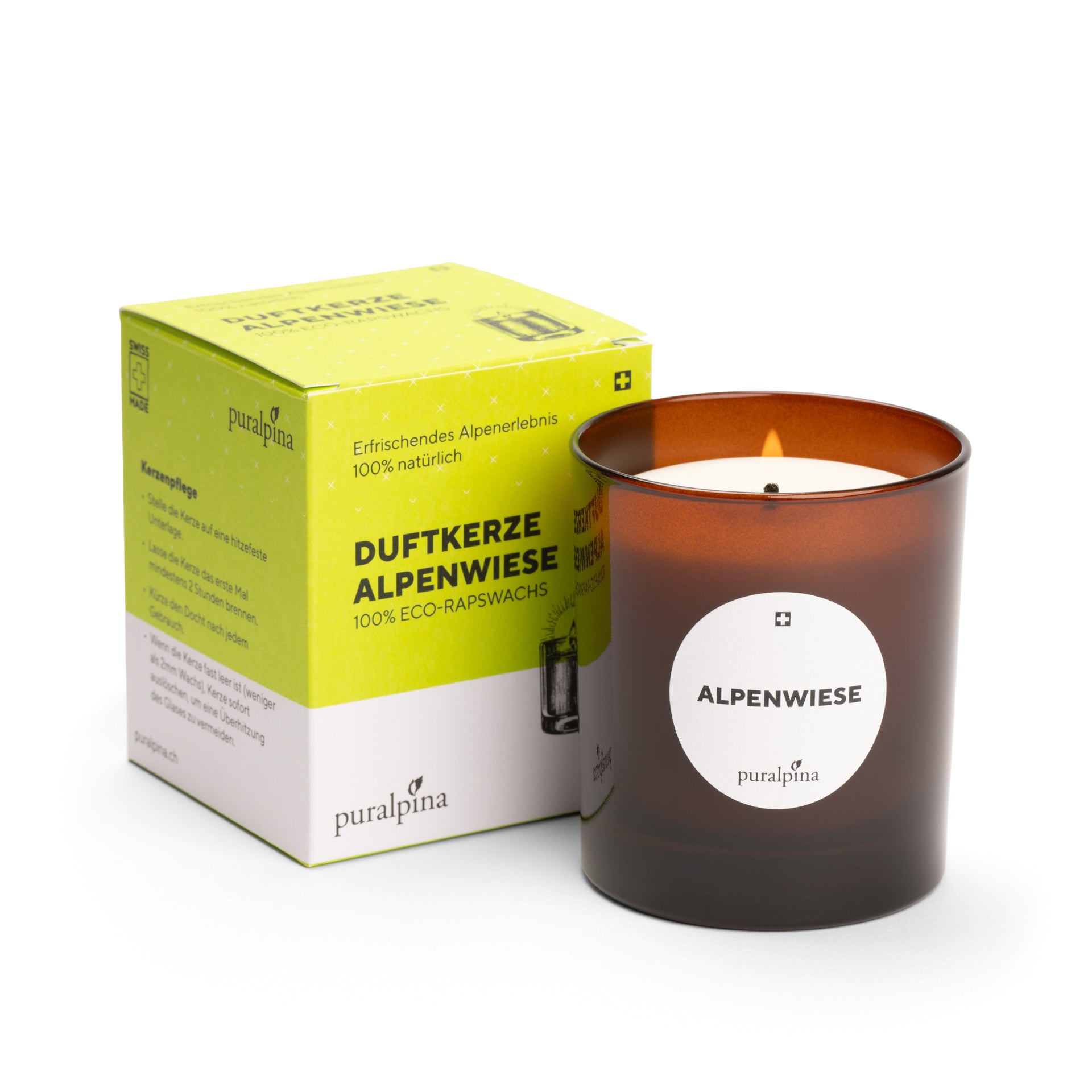 Duftkerze Alpenwiese – puralpina Shop Deutschland
